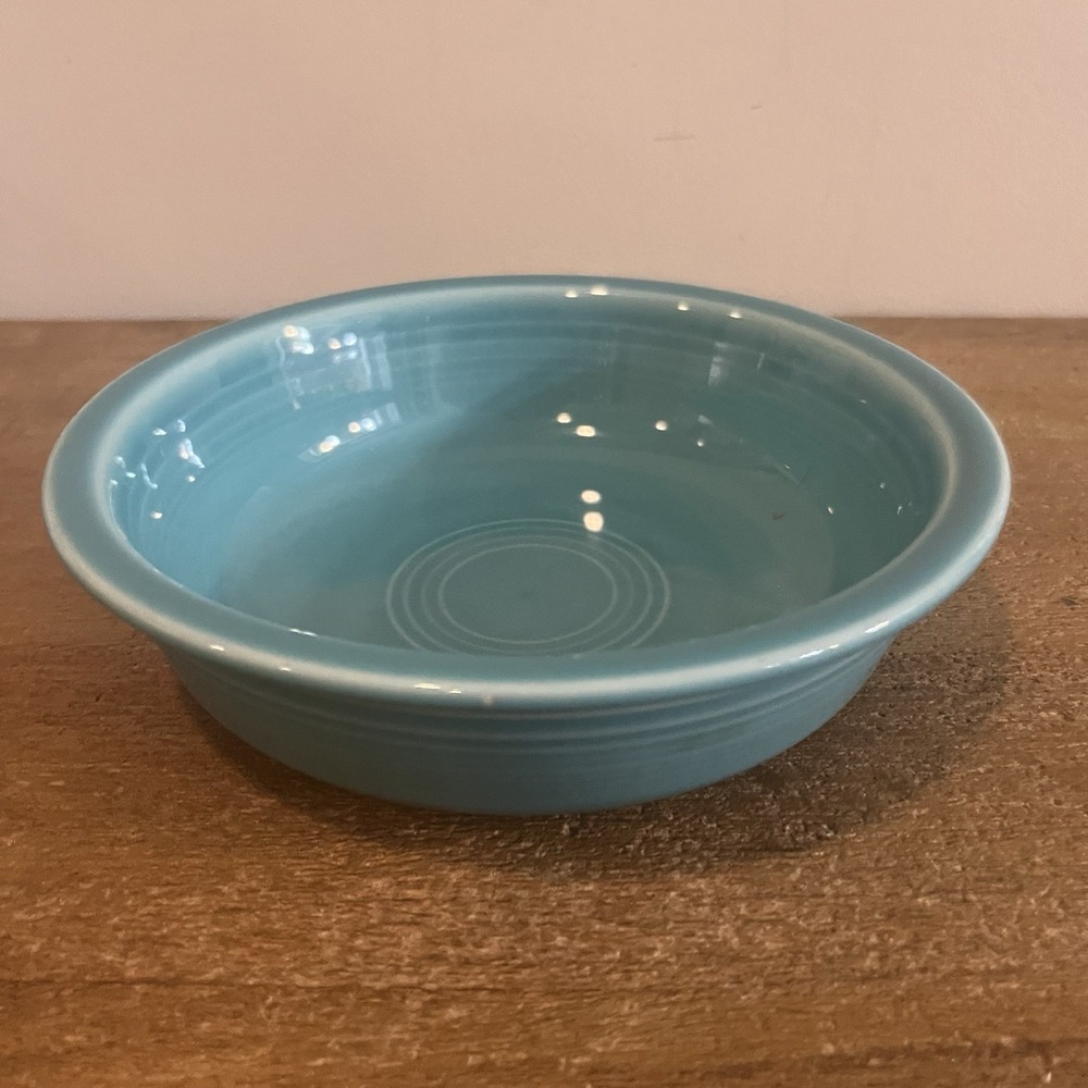 Fiesta Fiestaware Turquoise Classic Rim Cereal Bowl 6 7/8" HLC USA Glossy